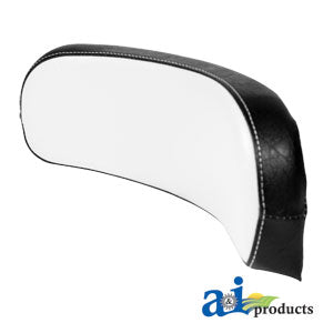 A-380684R93-5 Back Cushion, Plastic Base, for Fiberglass Back Support, WHT/BLK PN: 380684R93-5