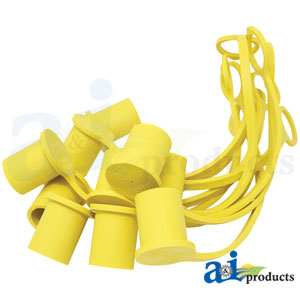 A-5209-4M-YE-P Yellow Dust Cap, 1/2
