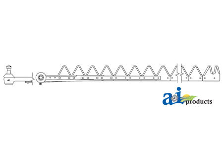 A-801-306 9', Black 11ga under serrated, Bolt-On PN: 801-306