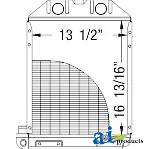 Radiator 959E8005 A&I Part No: A-959E8005