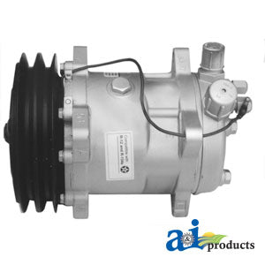 A-7807944 Compressor, New, Sanden Style w/ Clutch (8387) PN: 7807944
