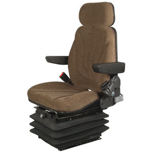 A-F10A6010 Seat, F10 Series, Air Suspension, Brown Checkered Cloth PN: F10A6010