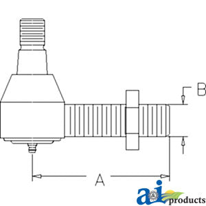 A-LVA10728 Tie Rod, Threaded (RH) PN: LVA10728
