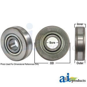 Bearing, Ball Special Cylindrical, Round Bore 203KRR2-I A&I Part No: A-203KRR2-I