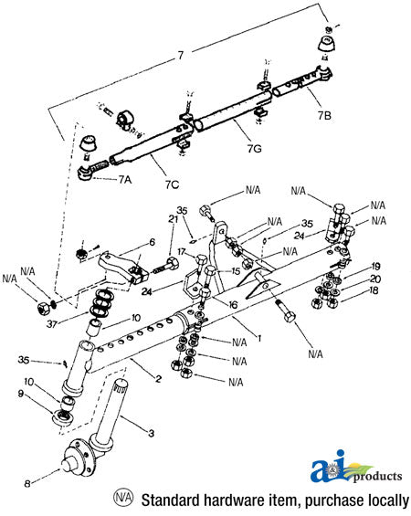 A-WF29152 Tie Rod Assy.-cmplt. PN: WF29152