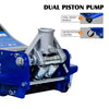 Low-Position Steel Floor-mounted Hydraulic Jack With Dual-piston 6,600lbs