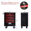 6 Drawers Multifunctional Tool Cart With Wheels,Metal Rolling