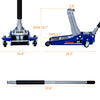 Low-Position Steel Floor-mounted Hydraulic Jack With Dual-piston 6,600lbs