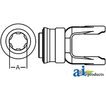 A-141028428 Tractor Yoke - QD Slide Collar PN: 141028428