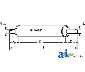 A-1022401M1 Muffler PN: 1022401M1