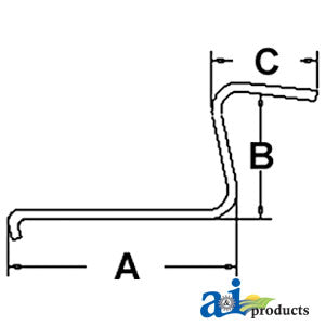 A-1023216M1 Rake Tooth PN: 1023216M1