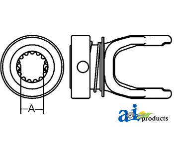 A-70060-01487 Lawn & Garden Spring-Lok Tractor Yoke (metal collar) PN: 70060-01487