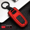 Automotive Carbon Fiber Silicone Key Cover Case Buckle