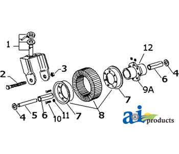 A-15591BH Nut, Lock 3/4