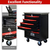 6 Drawers Multifunctional Tool Cart With Wheels,Metal Rolling