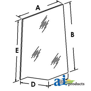 A-1340194C1 Glass, Door (LH) PN: 1340194C1