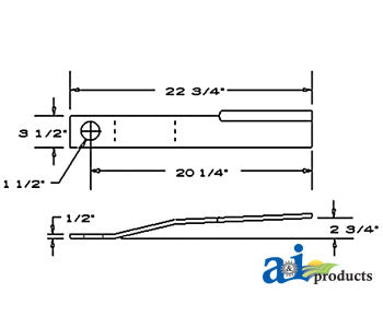 A-15096SW Blade, Rotary Cutter, CCW PN: 15096SW