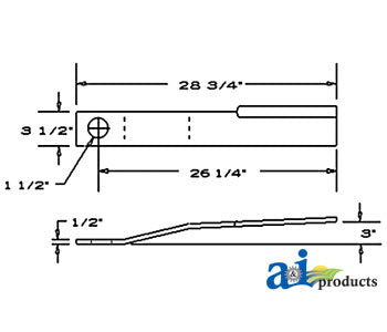 A-15120SW Blade, Rotary Cutter, CCW PN: 15120SW