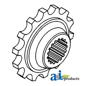 A-155533A Coupler Sprocket, Rear PN: 155533A
