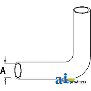 A-155613A Radiator Hose, Upper PN: 155613A