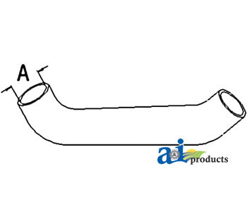 A-158615A Radiator Hose, Upper PN: 158615A