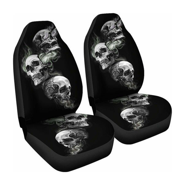 Car Seat Cover All-Inclusive Classic Skull Printing Universal Cross-Border