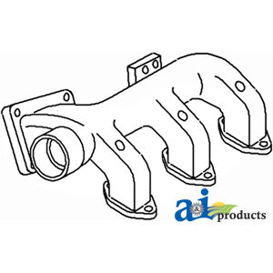 A-166871A Manifold, Exhaust (Front) PN: 166871A