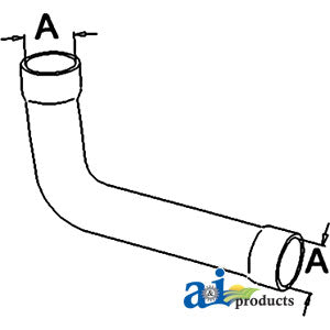 A-1671076M1 Radiator Hose, Upper PN: 1671076M1