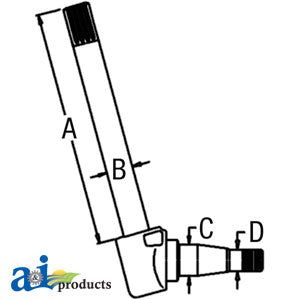 A-1675753M91 Spindle (RH) PN: 1675753M91