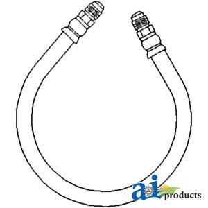 A-350623R11 Fuel Line, Strainer To Carburetor w/ Nuts PN: 350623R11