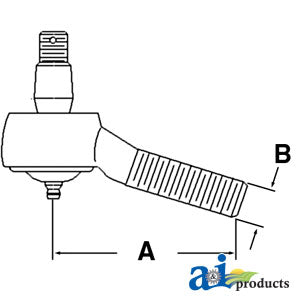 A-180391M91 Drag Link End PN: 180391M91