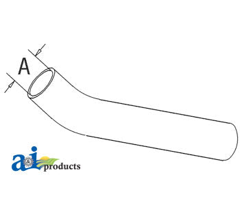 A-180783M1 Radiator Hose, Bottom PN: 180783M1