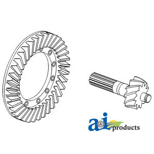 A-1664255M92 Crown Wheel & Pinion Set PN: 1664255M92
