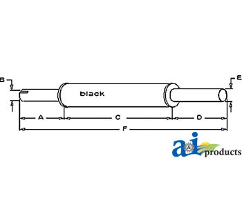 A-187553M92 Muffler PN: 187553M92