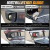 For 1995-2004 Tacoma Red OLED Tube LED License Plate Light Lamp Housing