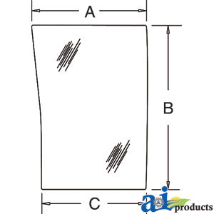 A-190030A5 Glass, Front, Lower (LH) PN: 190030A5