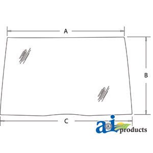 A-190032A5 Glass, Windshield, Front PN: 190032A5