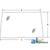 A-190032A5 Glass, Windshield, Front PN: 190032A5