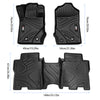 MKR Car Floor Mats For 2021-2023 Ford Bronco 3D TPE All-Weather Floor Mats