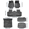 All-Weather TPE Floor Mats For Tesla Model Y 2021-2022 - Waterproof, 6 PCS Set