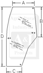 A-192003A6 Glass, Door (LH) PN: 192003A6