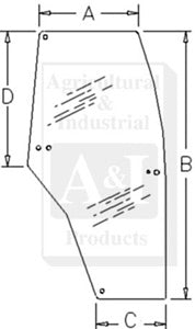 A-192004A6 Glass, Door (RH) PN: 192004A6