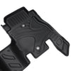 Stain-resistant TPE Car Floor Mats Black 3 PCS For Jeep Wrangler JL 2018 4 Doors