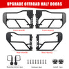Tube Doors With Side View Mirror For 2018-2024 Wrangler JL JLU