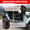 Tube Doors With Side View Mirror For 2018-2024 Wrangler JL JLU