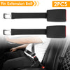 2Pcs Car Seat Belt Extender 9in Buckle Tongue