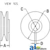 A-ADR5019 1V-Groove Pulley PN: ADR5019