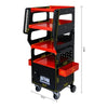 4 LEVEL MULTI PURPOSE TROLLEY FOR DIAGNOSTICS-BLACK RED