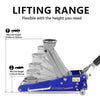 Hydraulic Low  Aluminium Steel Jack, Twin Piston Quick Lift Pump With 1.5 Ton