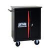 DOUBLE-DOOR CLAPBOARDl MULTI-FUNCTION TOOL CART--BLAK RED